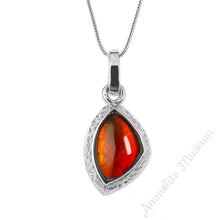 Load image into Gallery viewer, Sterling Silver Freeform Ammolite Pendant