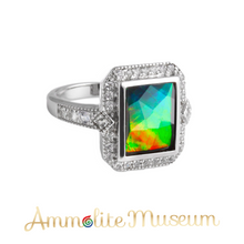 Load image into Gallery viewer, Sterling Silver Princess Ammolite Ring
