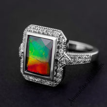 Load image into Gallery viewer, Sterling Silver Princess Ammolite Ring
