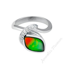 Load image into Gallery viewer, Sterling Silver Freeform Ammolite Ring
