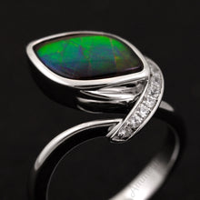 Load image into Gallery viewer, Sterling Silver Freeform Ammolite Ring
