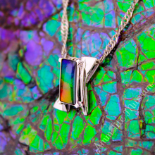 Load image into Gallery viewer, BAG X Shape 14k White Gold Pendant
