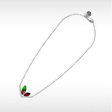 Load image into Gallery viewer, Ammolite Pendant Sterling Silver RABBIT Pendant with Garnet and Topaz
