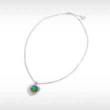 Load image into Gallery viewer, Ammolite Pendant Sterling Silver SOLSTICE Ammolite Heart Pendant
