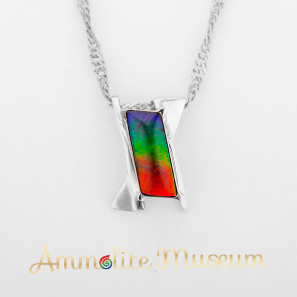BAG X Shape 14k White Gold Pendant